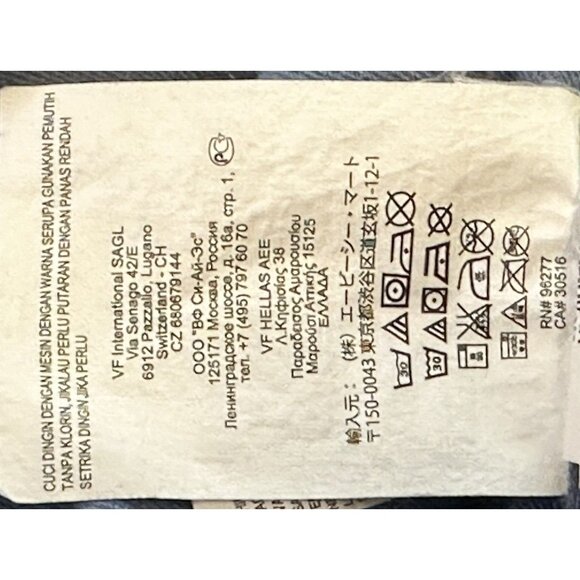 Vans Off The Wall Mens Shirt Button Up Classic Casual Pockets Chambray Medium - Picture 13 of 14